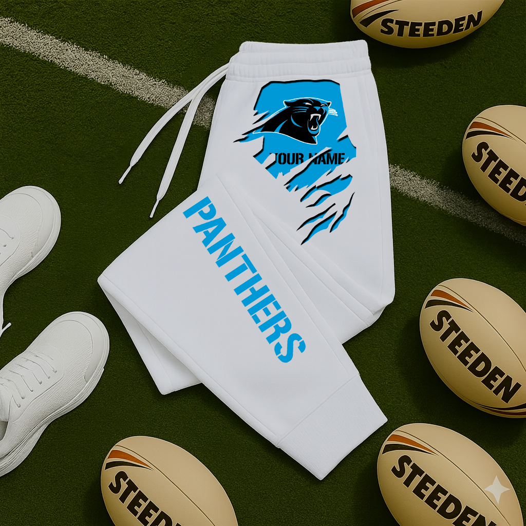LIMITED EDITION - NEW PERSONALIZED NFL23 CLP CAROLINA PANTHERS JOGGERS