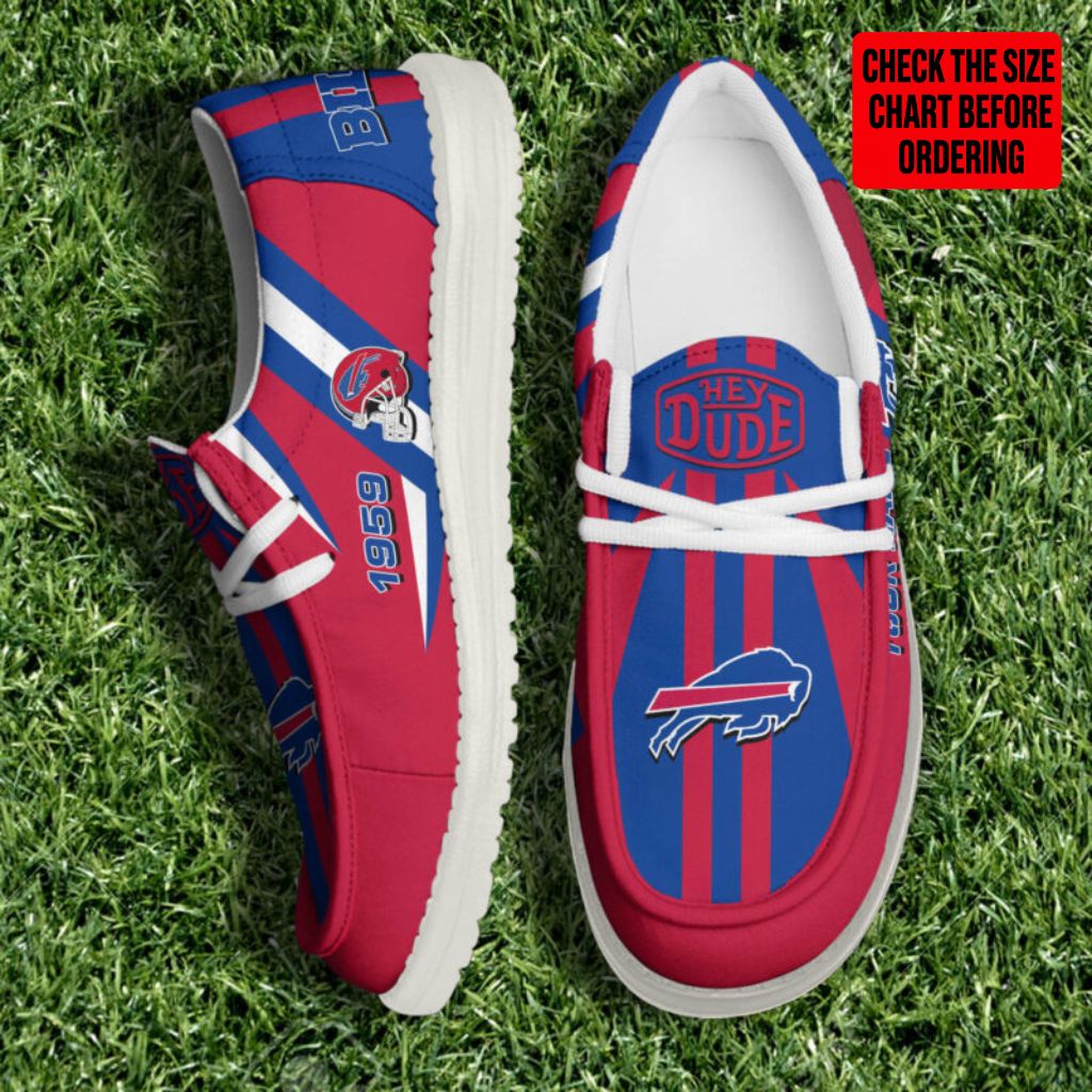 [SPECIAL OFFER] NEW CUSTOMIZED NFL03 BFB BUFFALO BILLS LOAFER SHOES