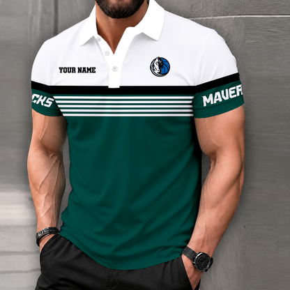 LIMITED EDITION - NEW CUSTOMIZED NBA18 DMA DALLAS MAVERICKS POLO SHIRT