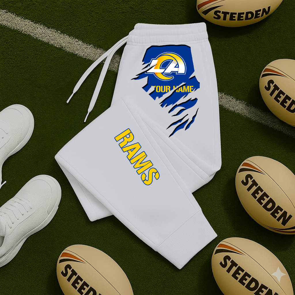 LIMITED EDITION - NEW PERSONALIZED NFL22 LAR LOS ANGELES RAMS JOGGERS
