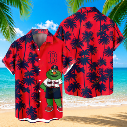 LIMITED EDITION - NEW CUSTOMIZED MLB03 BRS BOSTON RED SOX UNISEX HAWAIIAN SHIRT