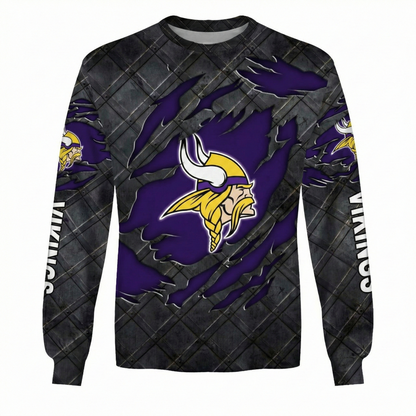 LIMITED EDITION - NEW CUSTOMIZED NFL05 MVK MINNESOTA VIKINGS UNISEX T-SHIRT, POLO, HOODIE & JACKETS