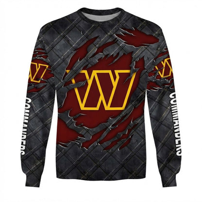 LIMITED EDITION - NEW CUSTOMIZED NFL12 WTC WASHINGTON COMMANDERS UNISEX T-SHIRT, POLO, HOODIE & JACKETS
