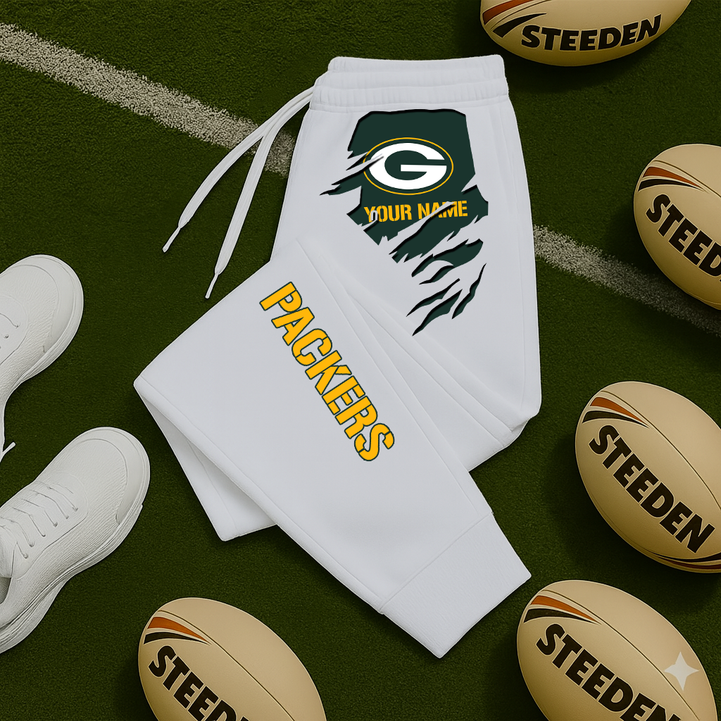 LIMITED EDITION - NEW PERSONALIZED NFL08 GBP GREEN BAY PACKERS JOGGERS