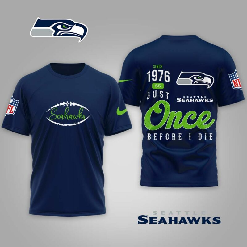 LIMITED EDITION - NEW CUSTOMIZED NFL06 SSH SEATTLE SEAHAWKS UNISEX T-SHIRT, POLO, HOODIE & JACKETS