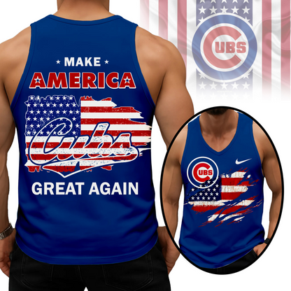 LIMITED EDITION - NEW CUSTOMIZED MLB04 CCS CHICAGO CUBS UNISEX TANK TOP