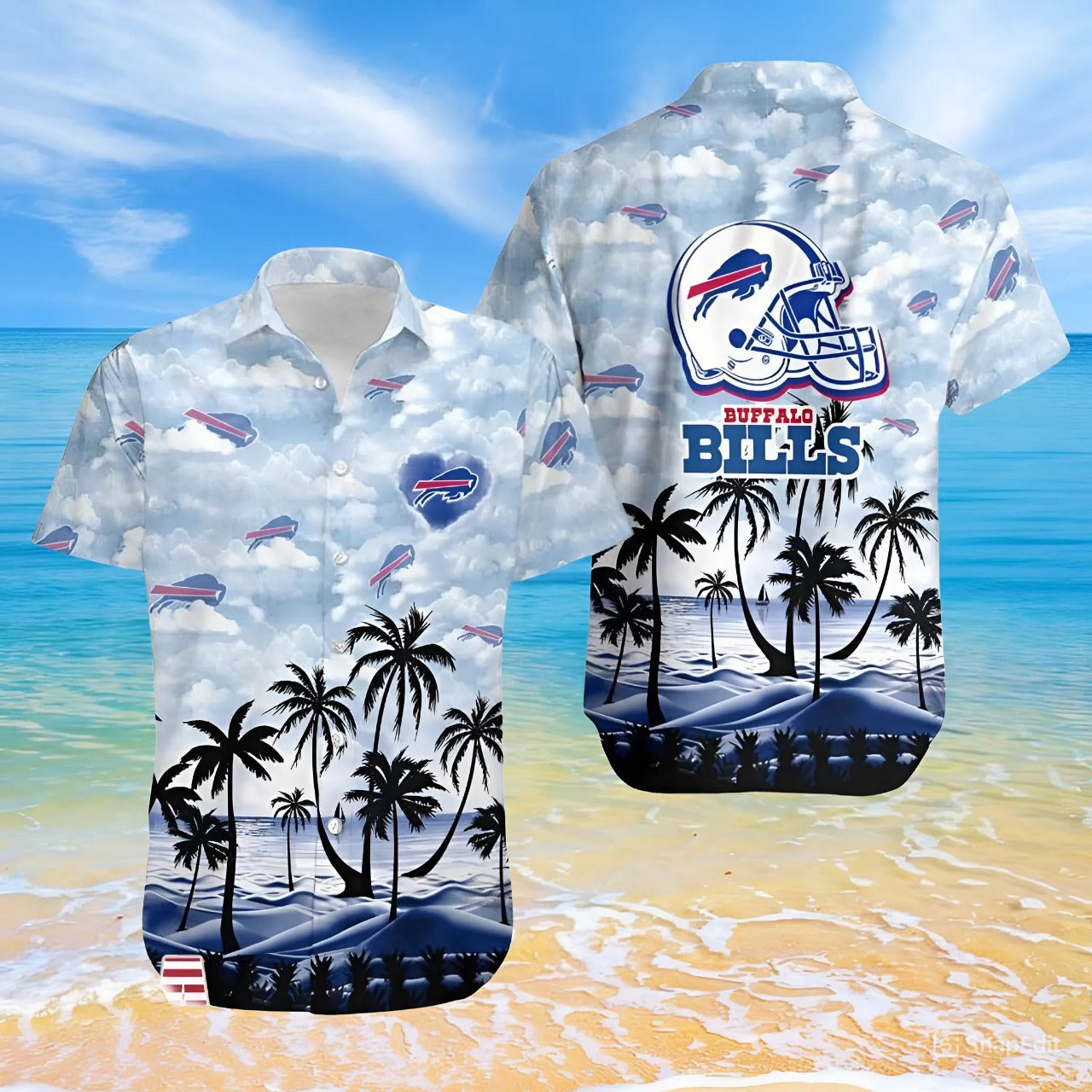 LIMITED EDITION - NEW CUSTOMIZED NFL03 BFB BUFFALO BILLS UNISEX HAWAIIAN SHIRT