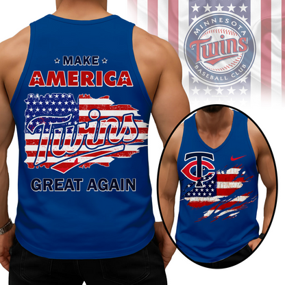 LIMITED EDITION - NEW CUSTOMIZED MLB22 MTS MINNESOTA TWINS UNISEX TANK TOP