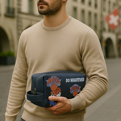 New York Knicks Leather Toiletry Bag