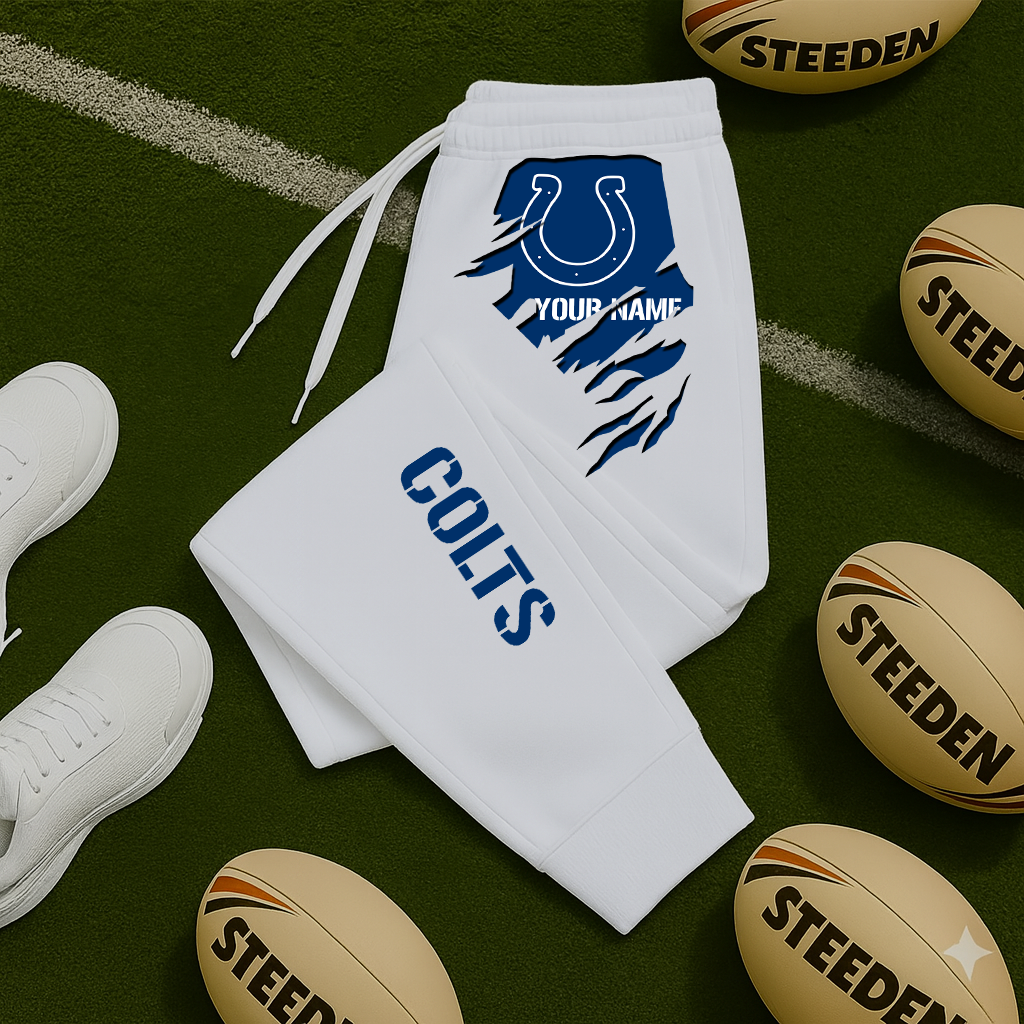LIMITED EDITION - NEW PERSONALIZED NFL17 IDC INDIANAPOLIS COLTS JOGGERS