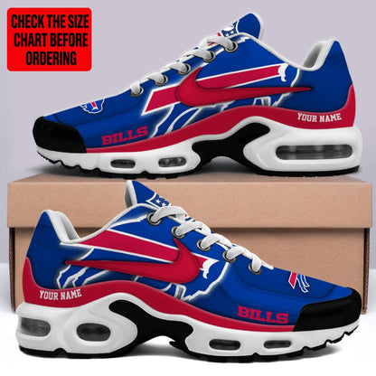 LIMITED EDITION - NEW CUSTOMIZED NFL03 BFB BUFFALO BILLS AIR MAX PLUS SNEAKERS