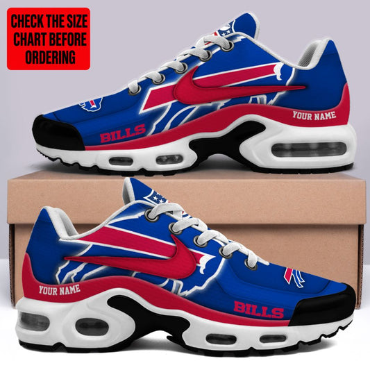 LIMITED EDITION - NEW CUSTOMIZED NFL03 BFB BUFFALO BILLS AIR MAX PLUS SNEAKERS