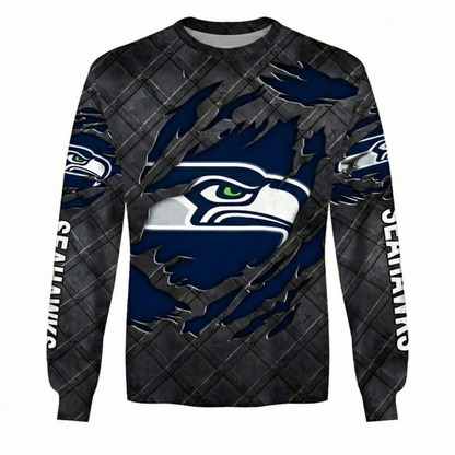 LIMITED EDITION - NEW CUSTOMIZED NFL06 SSH SEATTLE SEAHAWKS UNISEX T-SHIRT, POLO, HOODIE & JACKETS