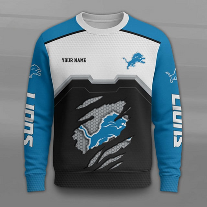 LIMITED EDITION - NEW CUSTOMIZED NFL04 DTL DETROIT LIONS UNISEX T-SHIRT, POLO, HOODIE & JACKETS