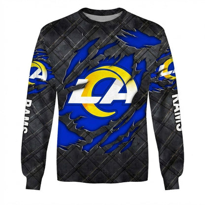 LIMITED EDITION - NEW CUSTOMIZED NFL22 LAR LOS ANGELES RAMS UNISEX T-SHIRT, POLO, HOODIE & JACKETS
