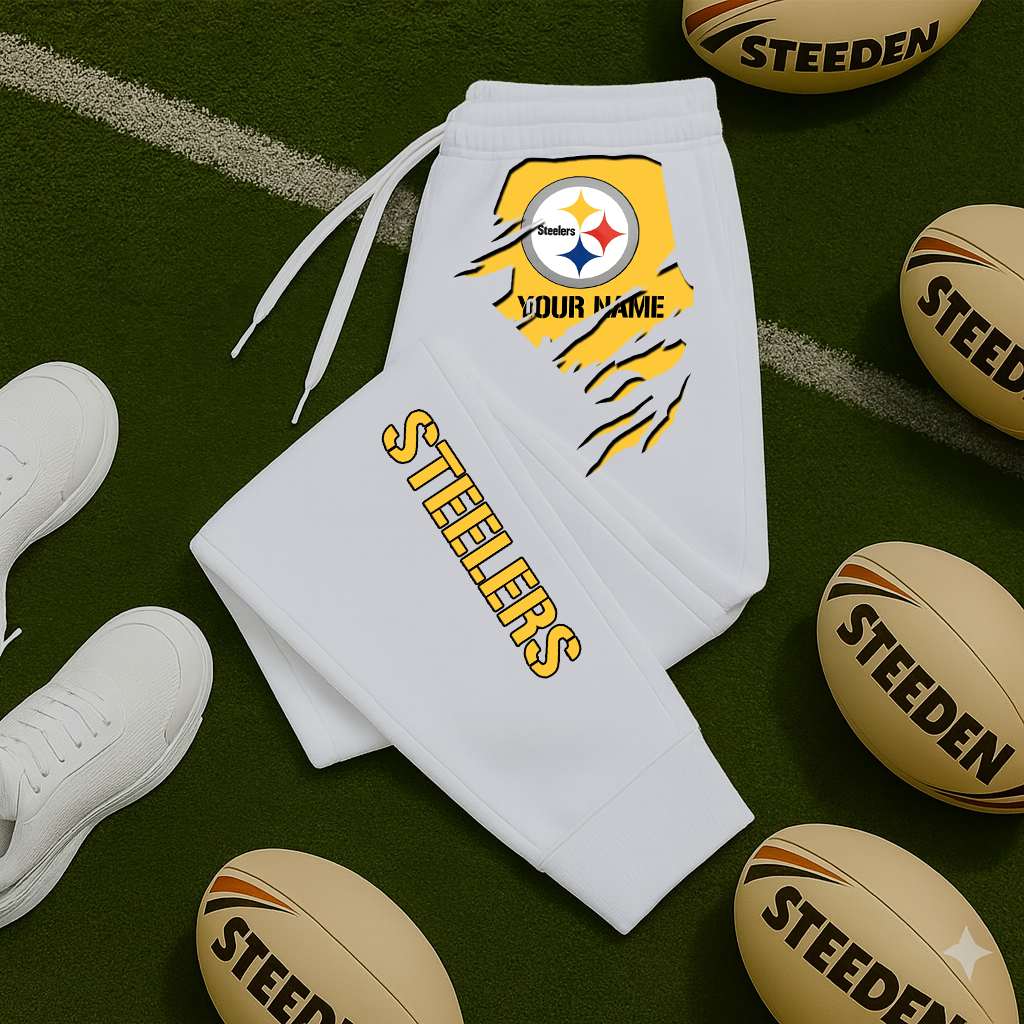 LIMITED EDITION - NEW PERSONALIZED NFL14 PSB PITTSBURGH STEELERS JOGGERS