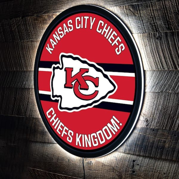 LIMITED EDITION - NEW PREMIUM NFL01 KCC KANSAS CITY CHIEFS LED LIGHT WALL DECOR