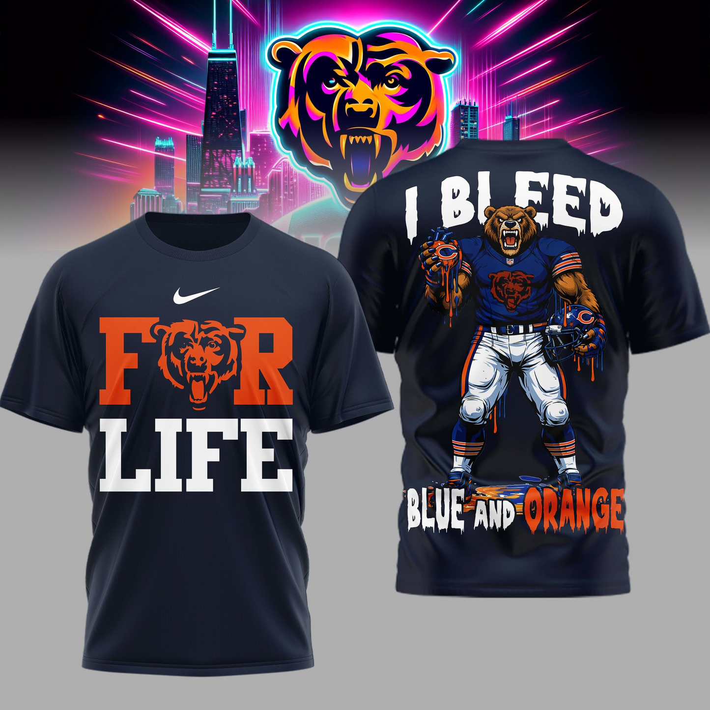 LIMITED EDITION - NEW CUSTOMIZED NFL26 CCB CH BEARS UNISEX T-SHIRT, POLO & HOODIE