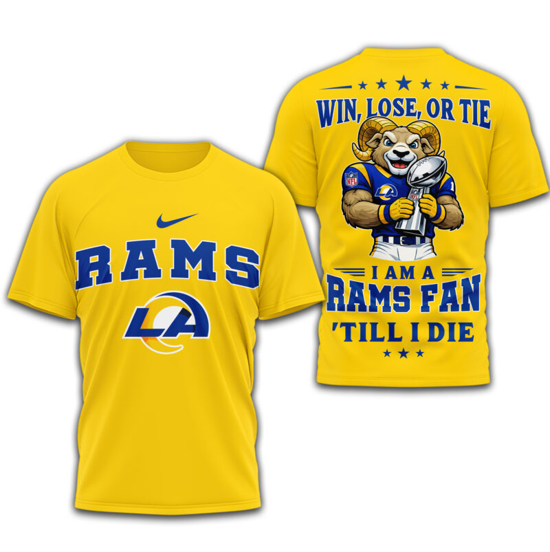LIMITED EDITION - NEW CUSTOMIZED NFL22 LAR LOS ANGELES RAMS UNISEX T-SHIRT, POLO, HOODIE & JACKETS