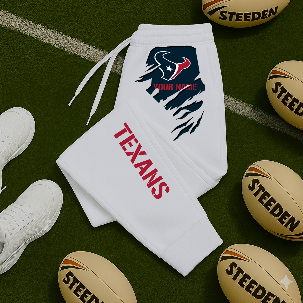 LIMITED EDITION - NEW PERSONALIZED NFL15 HTT HOUSTON TEXANS JOGGERS