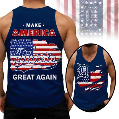 LIMITED EDITION - NEW CUSTOMIZED MLB16 DTS DETROIT TIGERS UNISEX TANK TOP