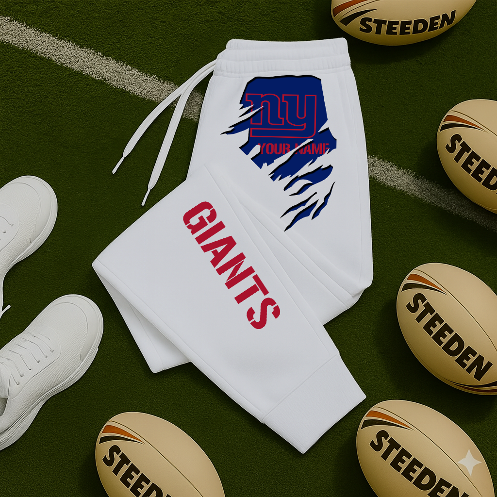 LIMITED EDITION - NEW PERSONALIZED NFL32 NYG NEW YORK GIANTS JOGGERS