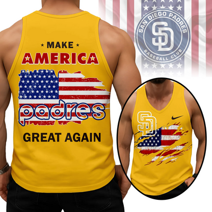 LIMITED EDITION - NEW CUSTOMIZED MLB18 SDP SAN DIEGO PADRES UNISEX TANK TOP