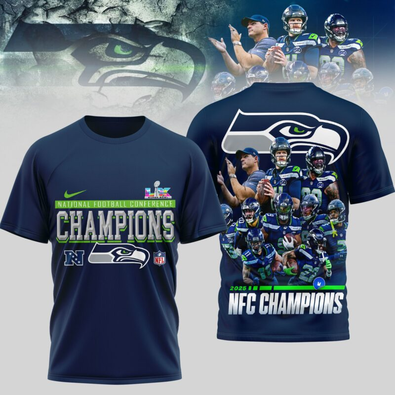 LIMITED EDITION - NEW CUSTOMIZED NFL06 SSH SEATTLE SEAHAWKS UNISEX T-SHIRT, POLO, HOODIE & JACKETS
