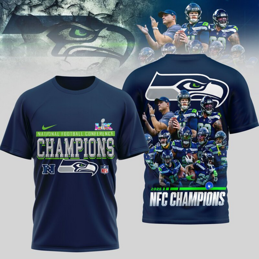LIMITED EDITION - NEW CUSTOMIZED NFL06 SSH SEATTLE SEAHAWKS UNISEX T-SHIRT, POLO, HOODIE & JACKETS