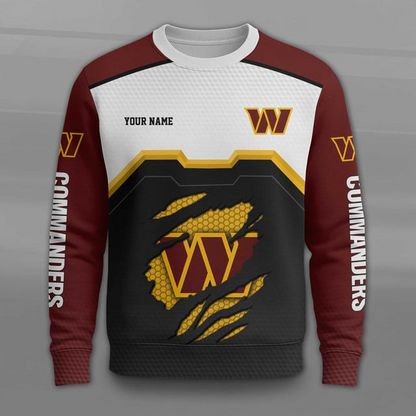 LIMITED EDITION - NEW CUSTOMIZED NFL12 WTC WASHINGTON COMMANDERS UNISEX T-SHIRT, POLO, HOODIE & JACKETS