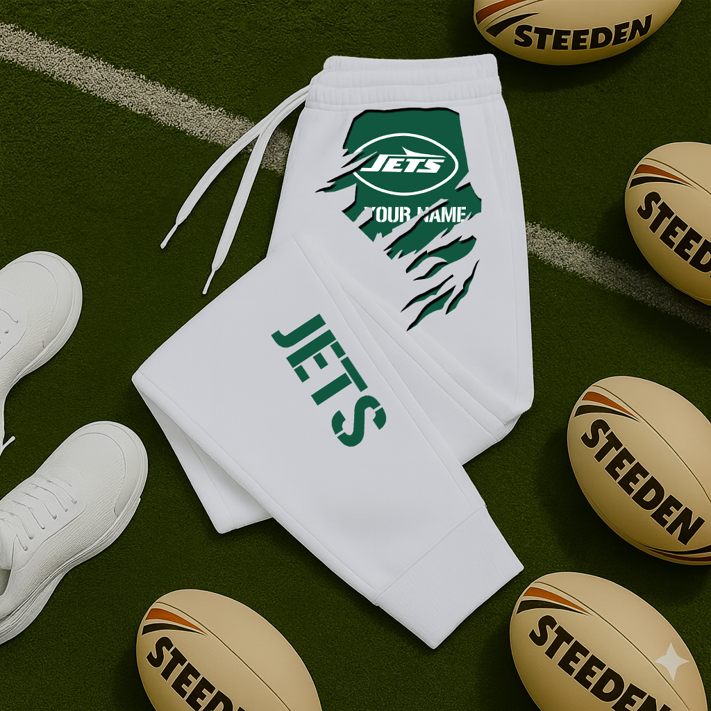 LIMITED EDITION - NEW PERSONALIZED NFL25 NYJ NEW YORK JETS JOGGERS