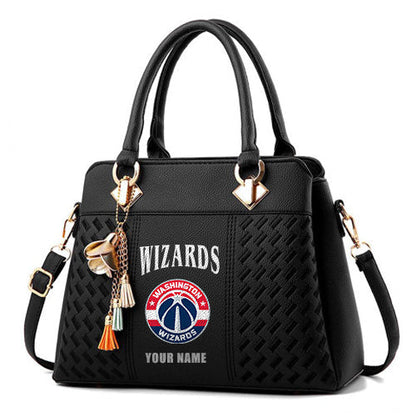 LIMITED EDITION - NEW CUSTOMIZED NBA28 WWI WASHINGTON ZIP HANDBAG MULTICOLOR