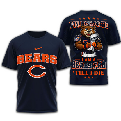 LIMITED EDITION - NEW CUSTOMIZED NFL26 CCB CHICAGO BEARS UNISEX T-SHIRT, POLO, HOODIE & JACKETS