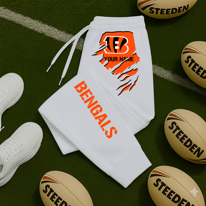LIMITED EDITION - NEW PERSONALIZED NFL16 CCB CINCINNATI BENGALS JOGGERS