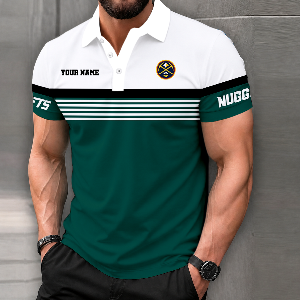LIMITED EDITION - NEW CUSTOMIZED NBA08 DNU DENVER NUGGETS POLO SHIRT