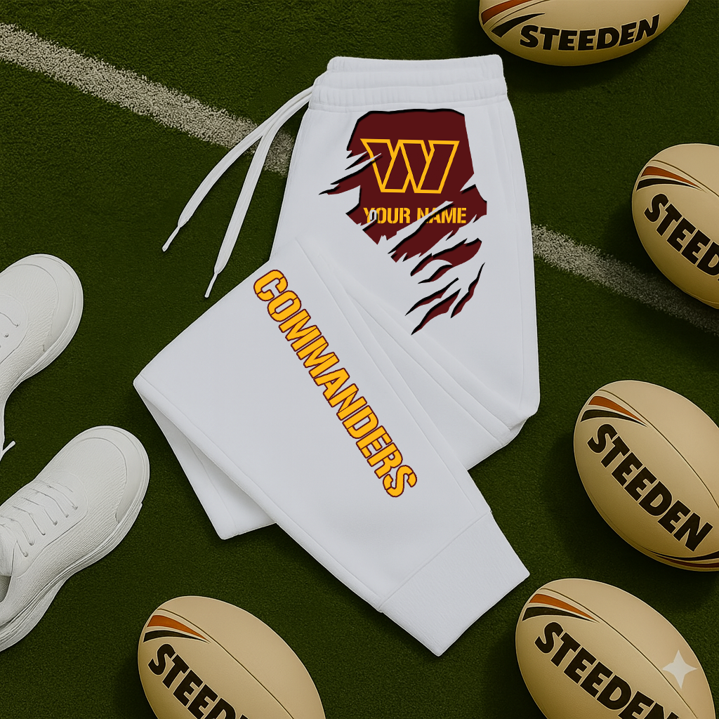 LIMITED EDITION - NEW PERSONALIZED NFL12 WTC WASHINGTON COMMANDERS JOGGERS