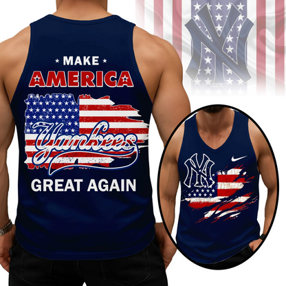 LIMITED EDITION - NEW CUSTOMIZED MLB01 NYY NEW YORK YANKEES UNISEX TANK TOP