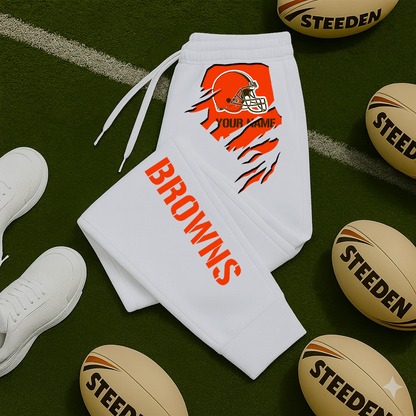 LIMITED EDITION - NEW PERSONALIZED NFL29 CLB CLEVELAND BROWNS JOGGERS