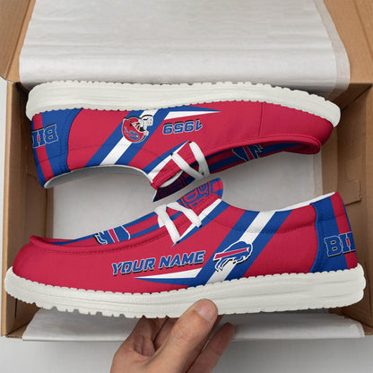 [SPECIAL OFFER] NEW CUSTOMIZED NFL03 BFB BUFFALO BILLS LOAFER SHOES