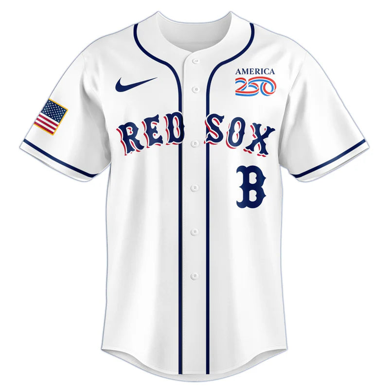 LIMITED EDITION - NEW CUSTOMIZED MLB03 BRS BOSTON RED SOX BASEBALL JERSEY