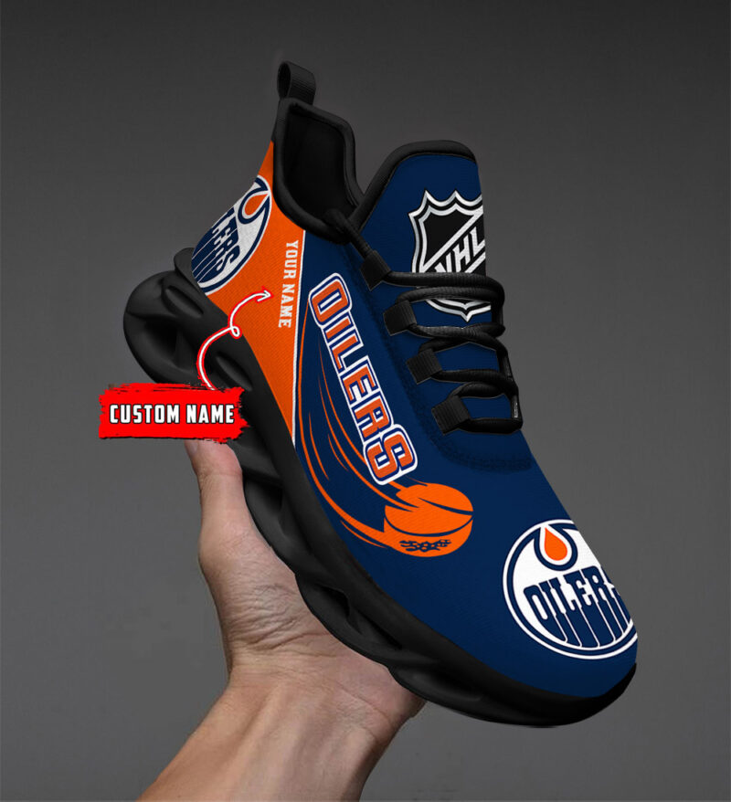 LIMITED EDITION - NEW CUSTOMIZED NHL03 EMO EDMONTON OILERS CLUNKY SNEAKERS