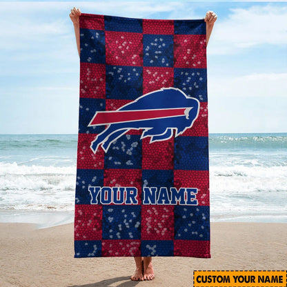LIMITED EDITION - NEW CUSTOMIZED NFL03 BFB BUFFALO BILLS BEACH TOWEL