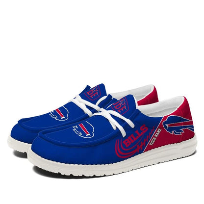 [SPECIAL OFFER] NEW CUSTOMIZED NFL03 BFB BUFFALO BILLS LOAFER SHOES