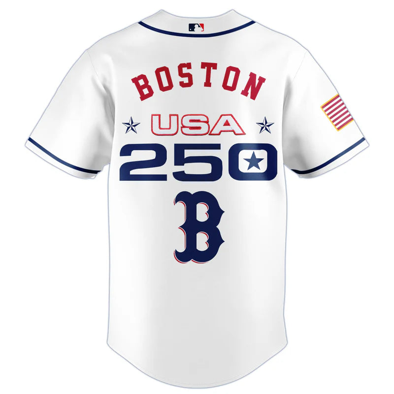 LIMITED EDITION - NEW CUSTOMIZED MLB03 BRS BOSTON RED SOX BASEBALL JERSEY