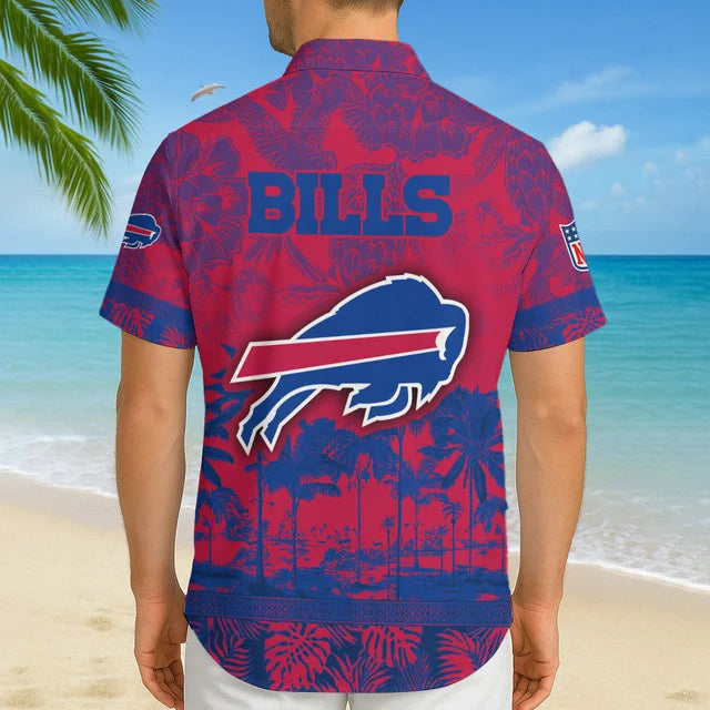 LIMITED EDITION - NEW CUSTOMIZED NFL03 BFB BUFFALO BILLS UNISEX HAWAIIAN SHIRT