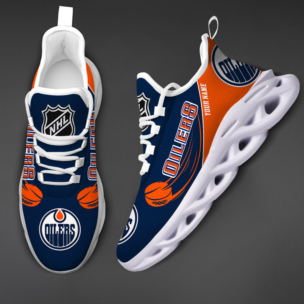 LIMITED EDITION - NEW CUSTOMIZED NHL03 EMO EDMONTON OILERS CLUNKY SNEAKERS