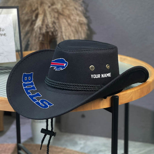 LIMITED EDITION - NEW CUSTOMIZED NFL03 BFB BUFFALO BILLS COWBOY HAT