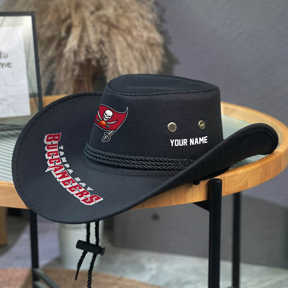 LIMITED EDITION - NEW CUSTOMIZED NFL10 TBB TAMPA BAY BUCCANEERS COWBOY HAT