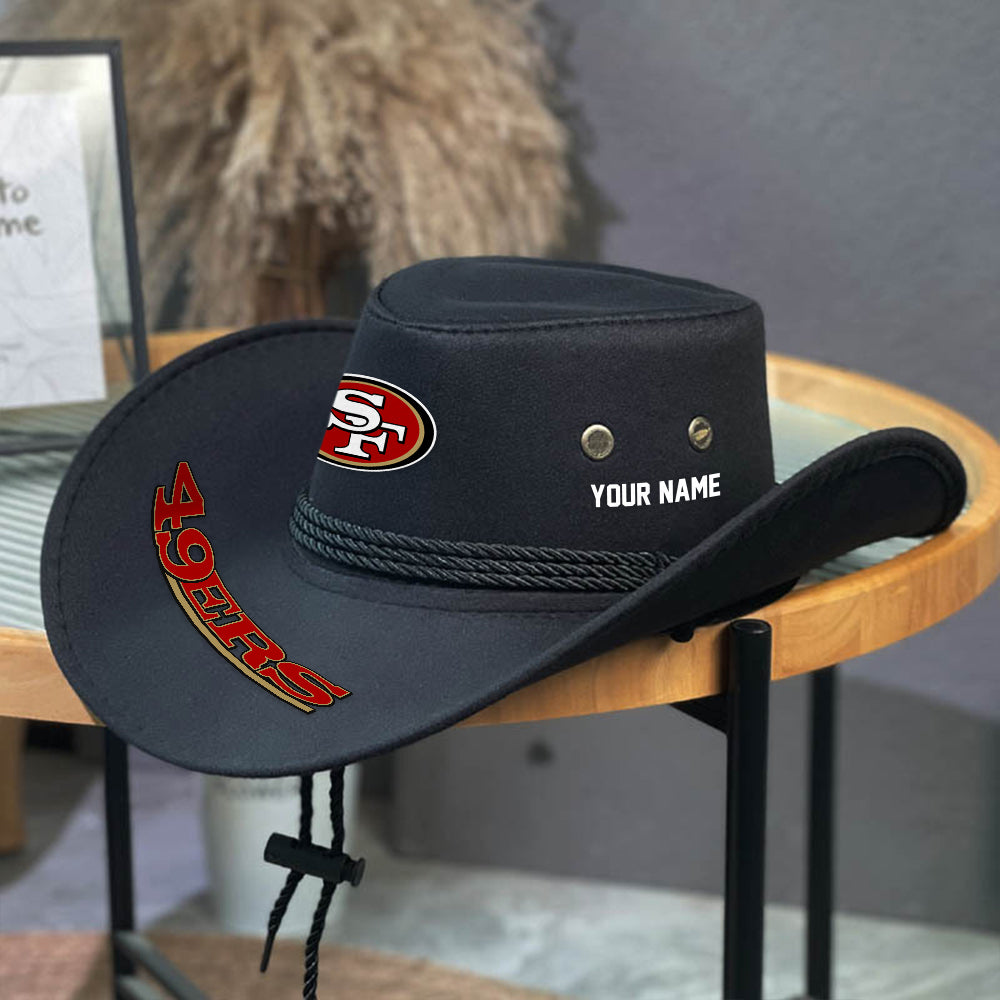 LIMITED EDITION - NEW CUSTOMIZED NFL11 SF49 SAN FRANCISCO 49ERS COWBOY HAT