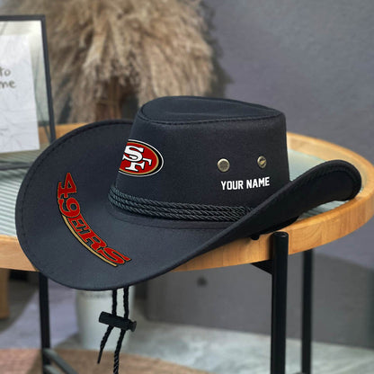 LIMITED EDITION - NEW CUSTOMIZED NFL11 SF49 SAN FRANCISCO 49ERS COWBOY HAT